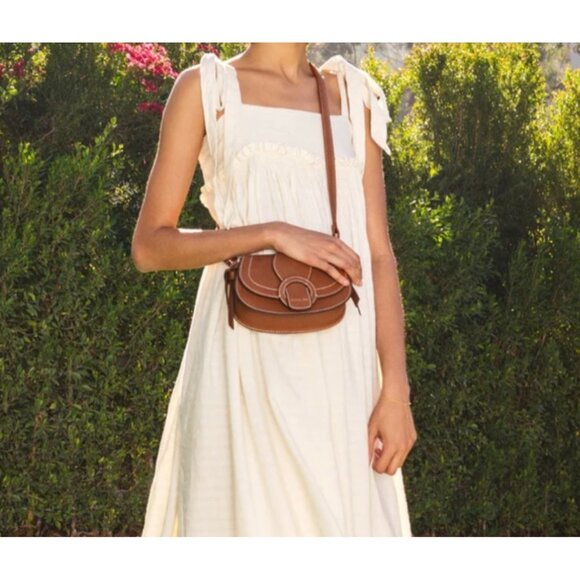 Rachel Zoe NWT Edessi Vegan Leather Convertible Crossbody & Belt Bag Brown - Picture 2 of 16